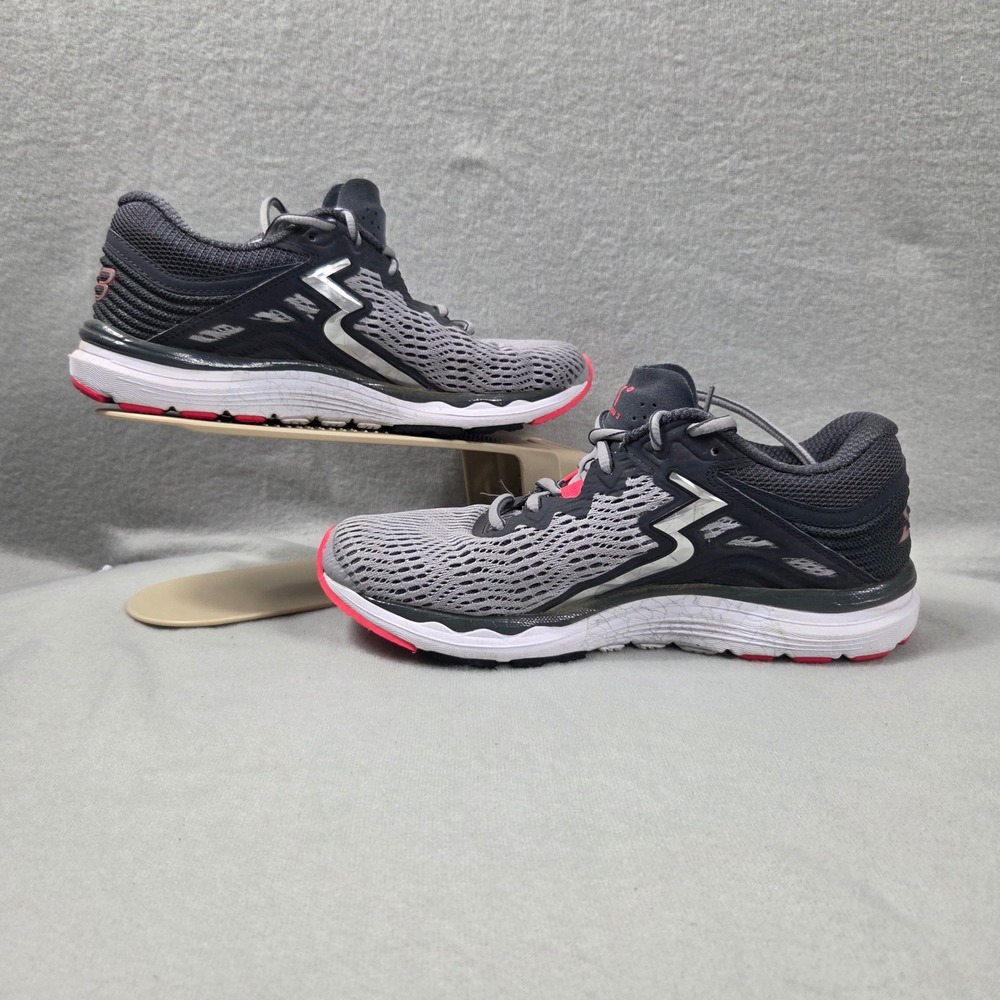 361 Degrees Sensation 3 Womens Running Shoes Grey Pink Y852-0607 US 7